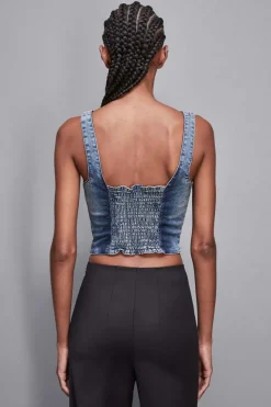 Top di jeans stretch