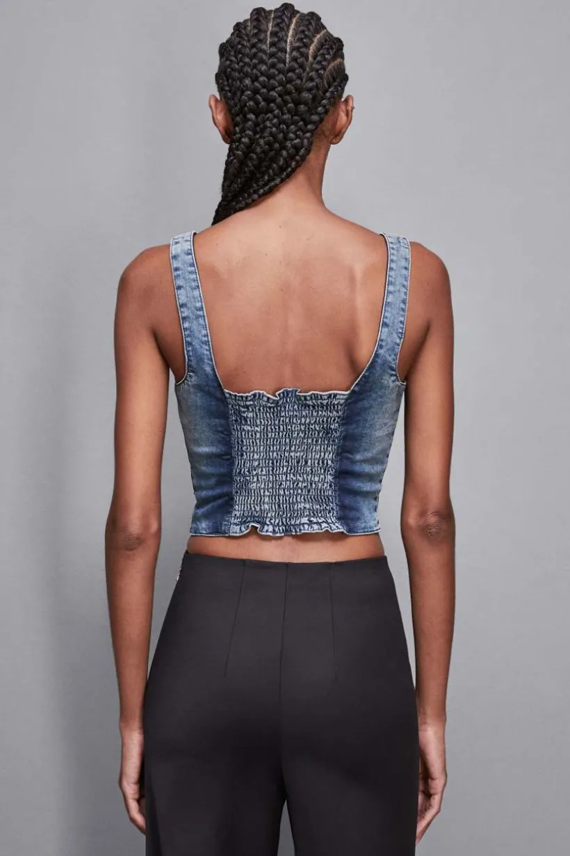 Top di jeans stretch