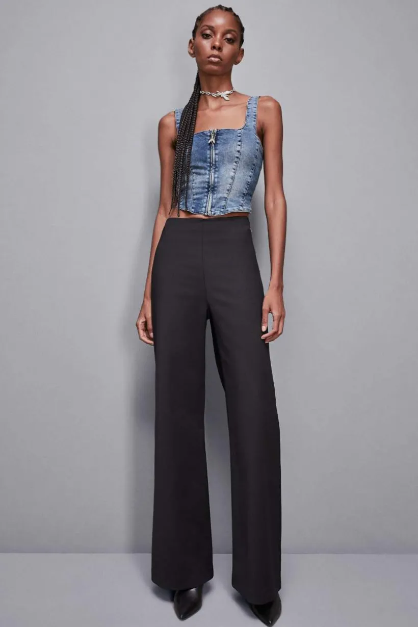 Top di jeans stretch