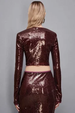Top in paillettes