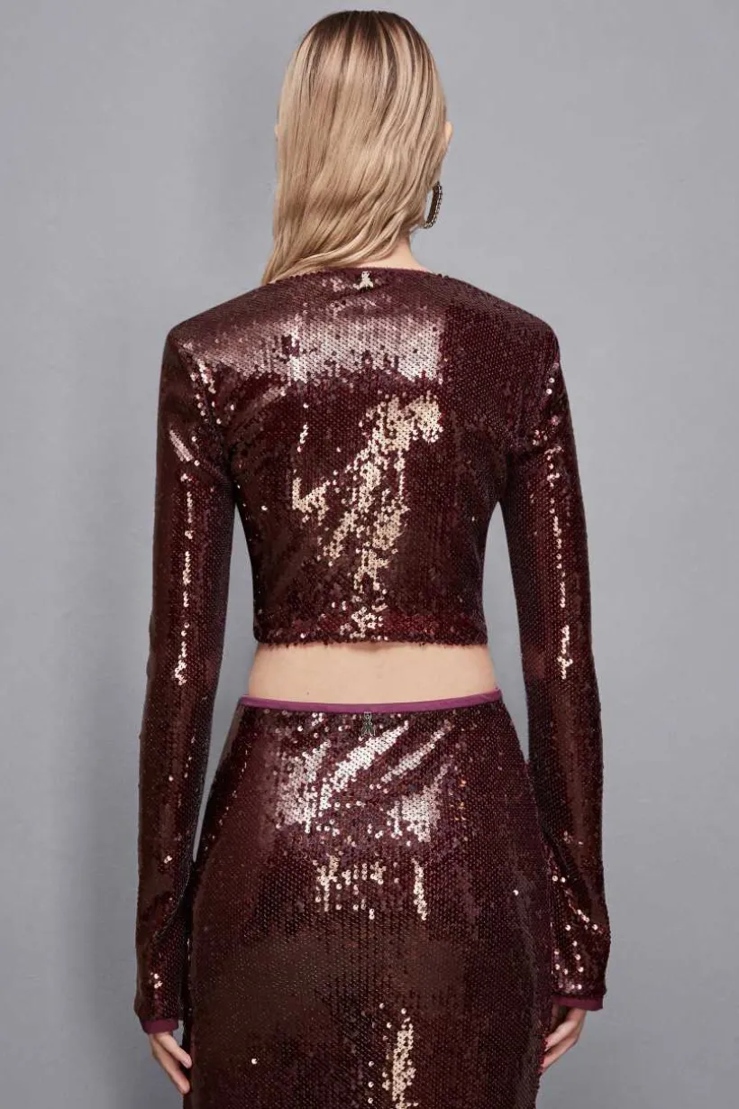 Top in paillettes