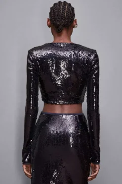 Top in paillettes