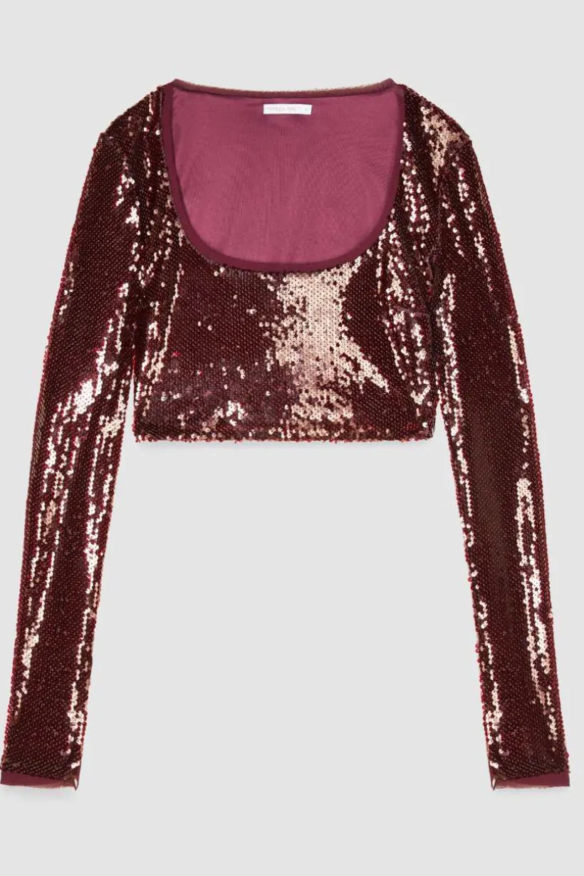 Top in paillettes