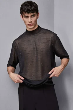 T-shirt all-over strass