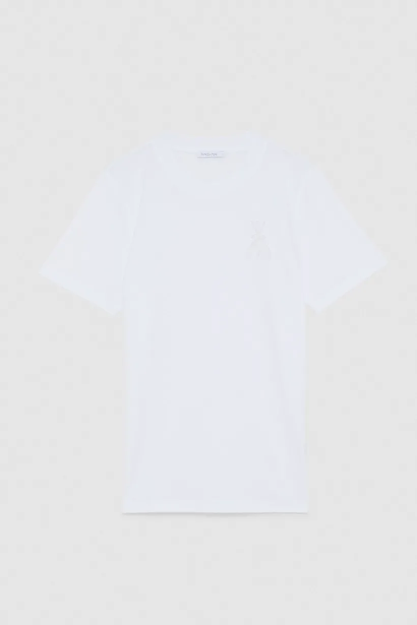 T-shirt maniche corte patch Fly in cotone