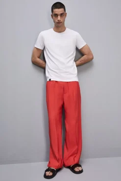 T-shirt slim fit in lyocell e cotone