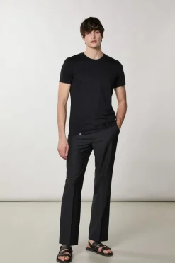 T-shirt slim fit in lyocell e cotone