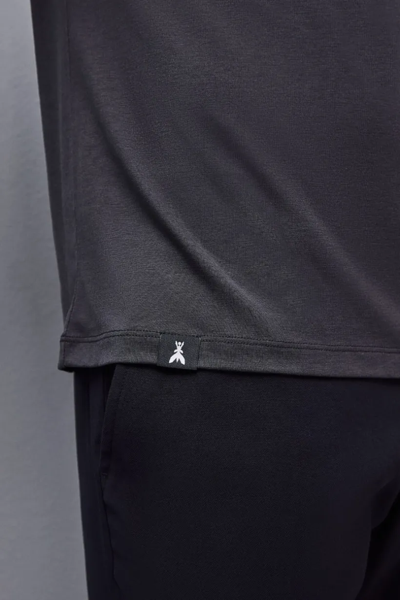 T-shirt slim fit in lyocell e cotone