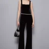 Tuta bustier in velluto Essential